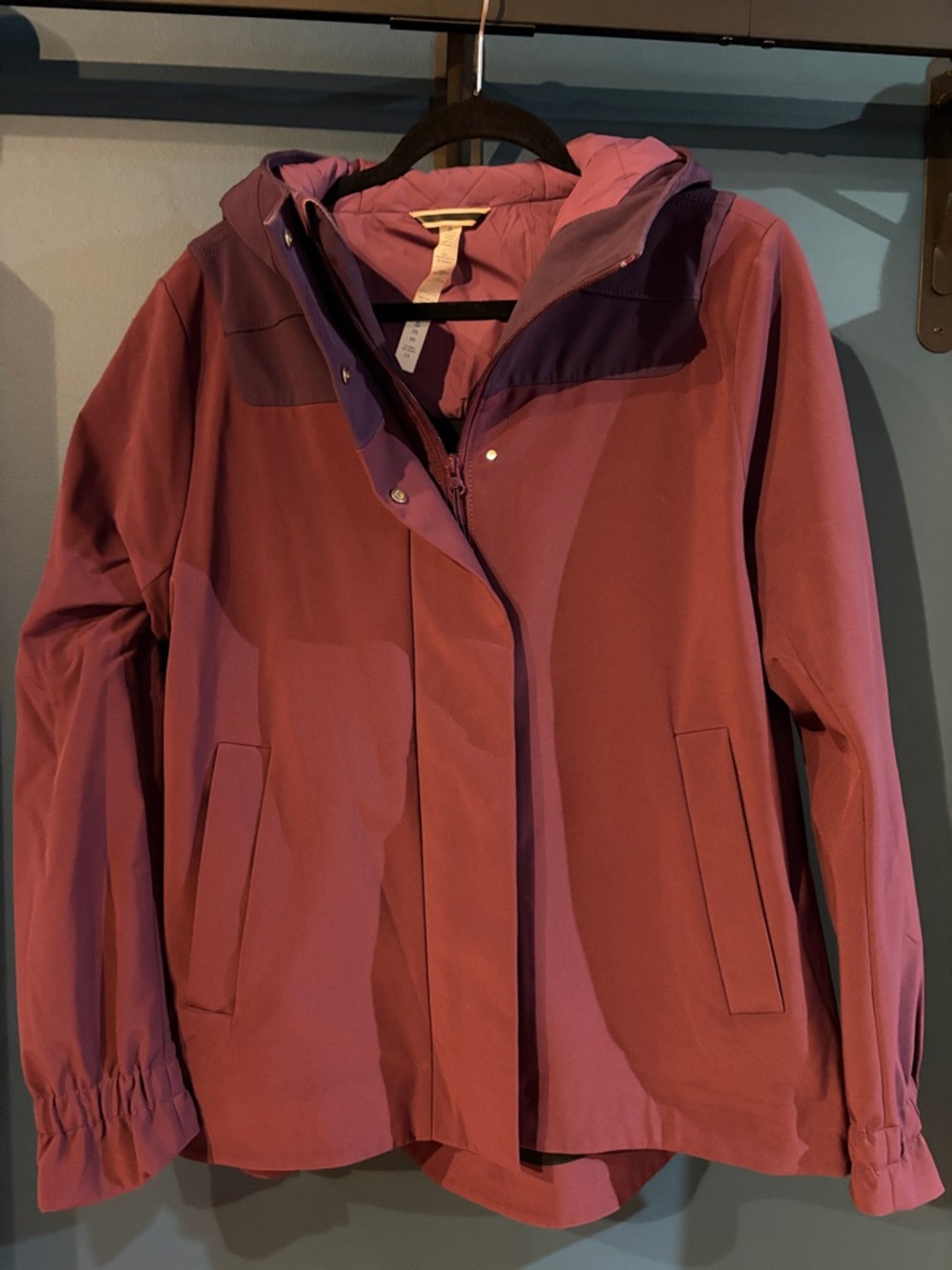 lululemon athletica Rose-Purple Hooded Utility Jacket
